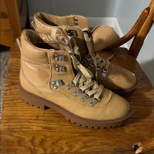 J. Crew Lightweight Leather Nordic Hiking Boots